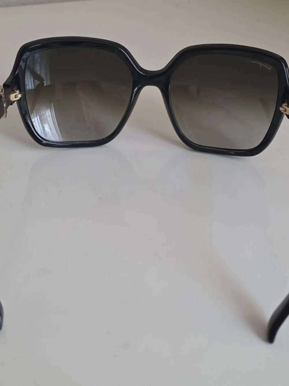Salvatore Ferragamo SF765SL 001 Black Gancini Oversized Sunglasses